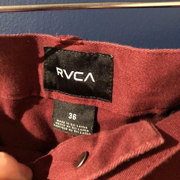 Oxblood Red RVCA Pants - Picture 6 of 9